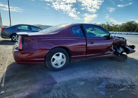 2001 Chevrolet Monte Carlo Ss z USA, uszkodzony, nr VIN 2G1WX15K519196622